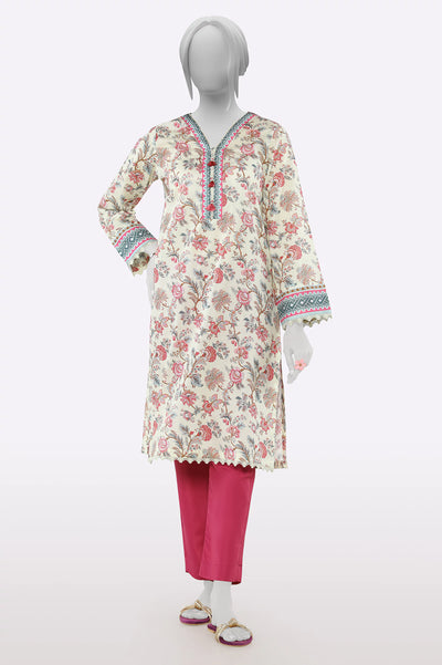 Cream Printed Kurti From Sohaye By Diners