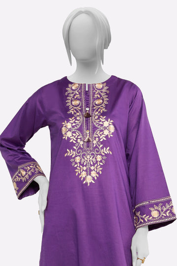 Purple Embroidered Kurti From Sohaye By Diners