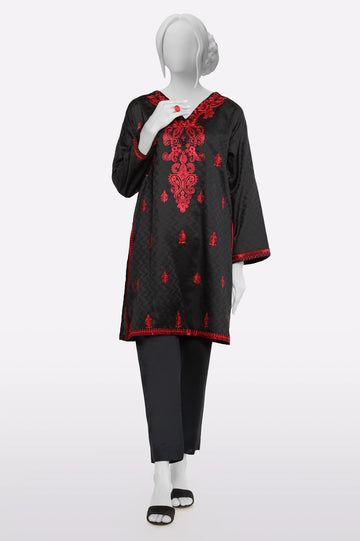 Black Embroidered Kurti From Sohaye By Diners