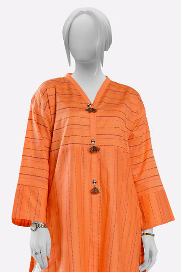 Orange Stylised Kurti From Sohaye By Diners