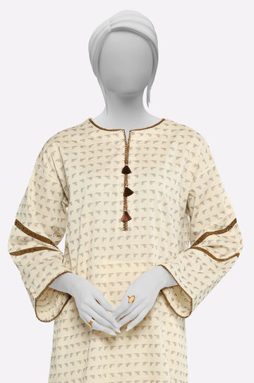Ivory Stylised Kurti From Sohaye By Diners