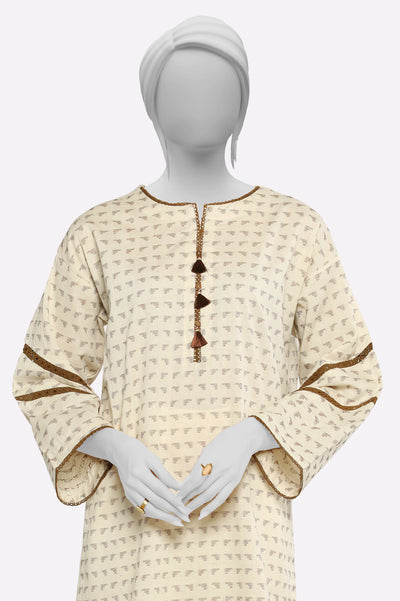 Ivory Stylised Kurti From Sohaye By Diners