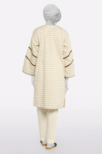 Ivory Stylised Kurti From Sohaye By Diners