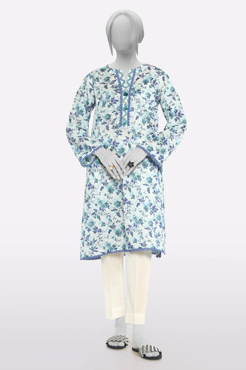 Sky Blue Printed Kurti From Sohaye By Diners