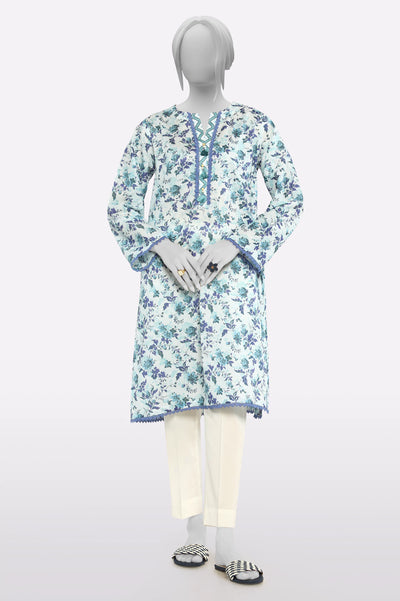 Sky Blue Printed Kurti From Sohaye By Diners