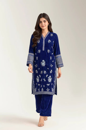Dyed Embroidered 2PC