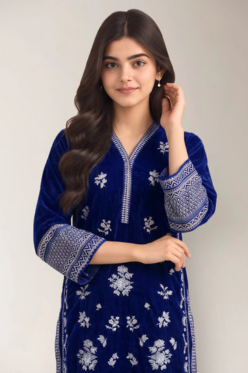 Dyed Embroidered 2PC