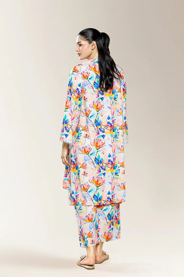 Printed Ivory 2PC