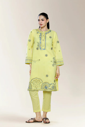 Embroidered Yellow 2PC
