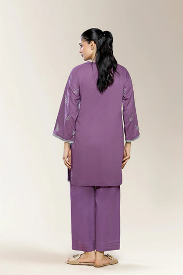 Embroidered Purple 2PC