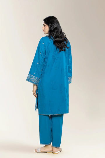 Embroidered Blue 2PC