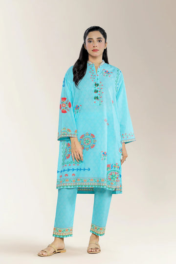 Printed Cotton Blue 2PC