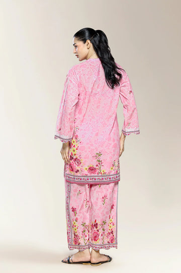 Embroidered Pink 2PC