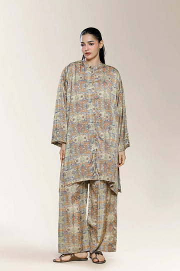Printed Beige 2PC