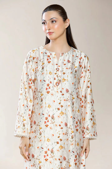 Printed Cream 2PC