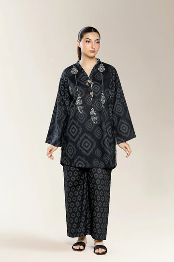 Printed Black 2PC