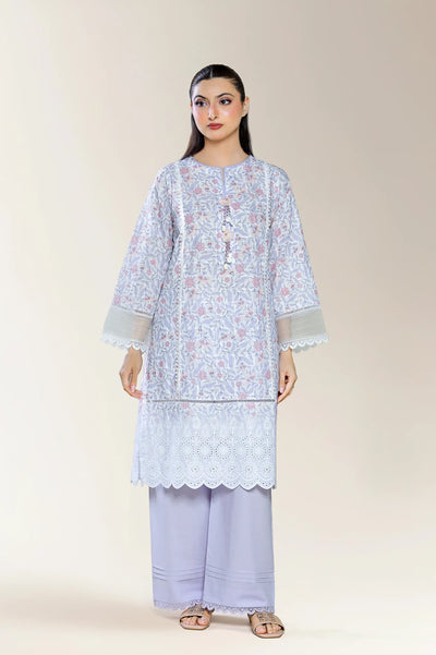 Embroidered Shiffli-Cream 2PC