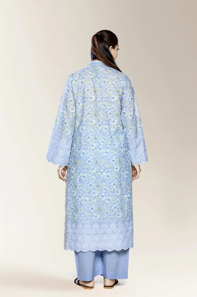 Embroidered Shiffli-Lilac 2PC