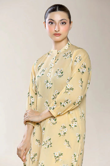 Printed Cambric-Yellow 2PC