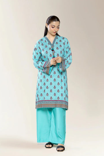 Printed Turquoise 2PC