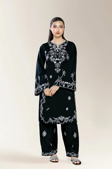 Embroidered Black 2PC
