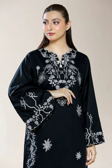 Embroidered Black 2PC