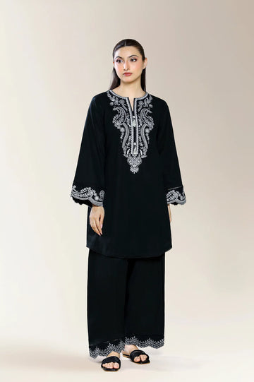Embroidered Black 2PC
