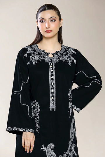 Embroidered Black 2PC