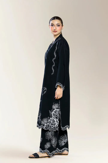 Embroidered Black 2PC