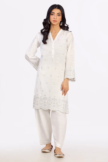 Khaddar Embroidered Kurti From Diners