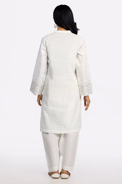 Khaddar Embroidered Kurti From Diners