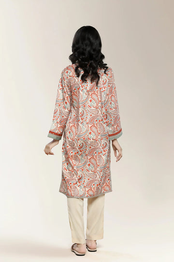 Printed Beige Teens 2PC