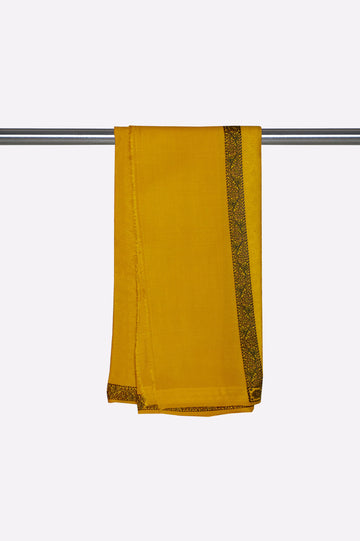 Mustard Embroidered Shawl