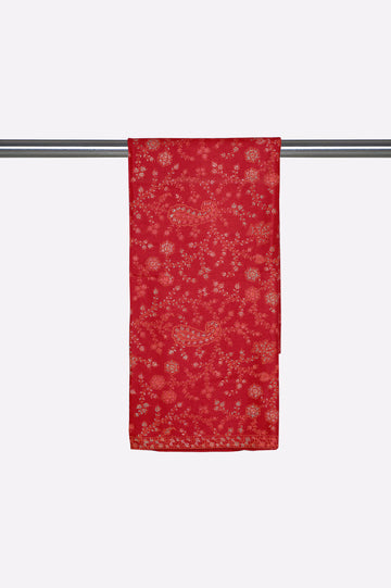 Red Embroidered Shawl
