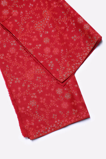 Red Embroidered Shawl