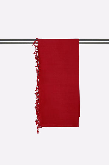 Maroon Plain Shawl