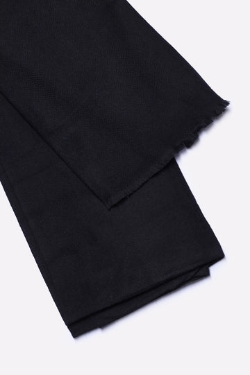 Black Plain Shawl