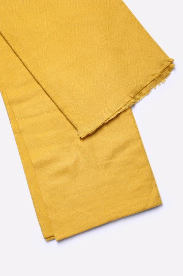 Woolen Mustard Plain Shawl