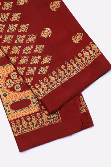 Woolen Block Printed Shawl