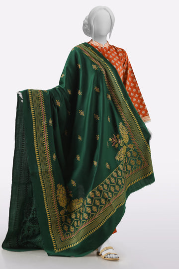 Green Printed Shawl