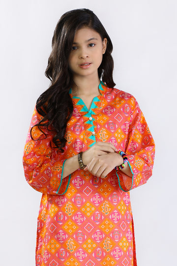 Orange Teens Kurti From Diners
