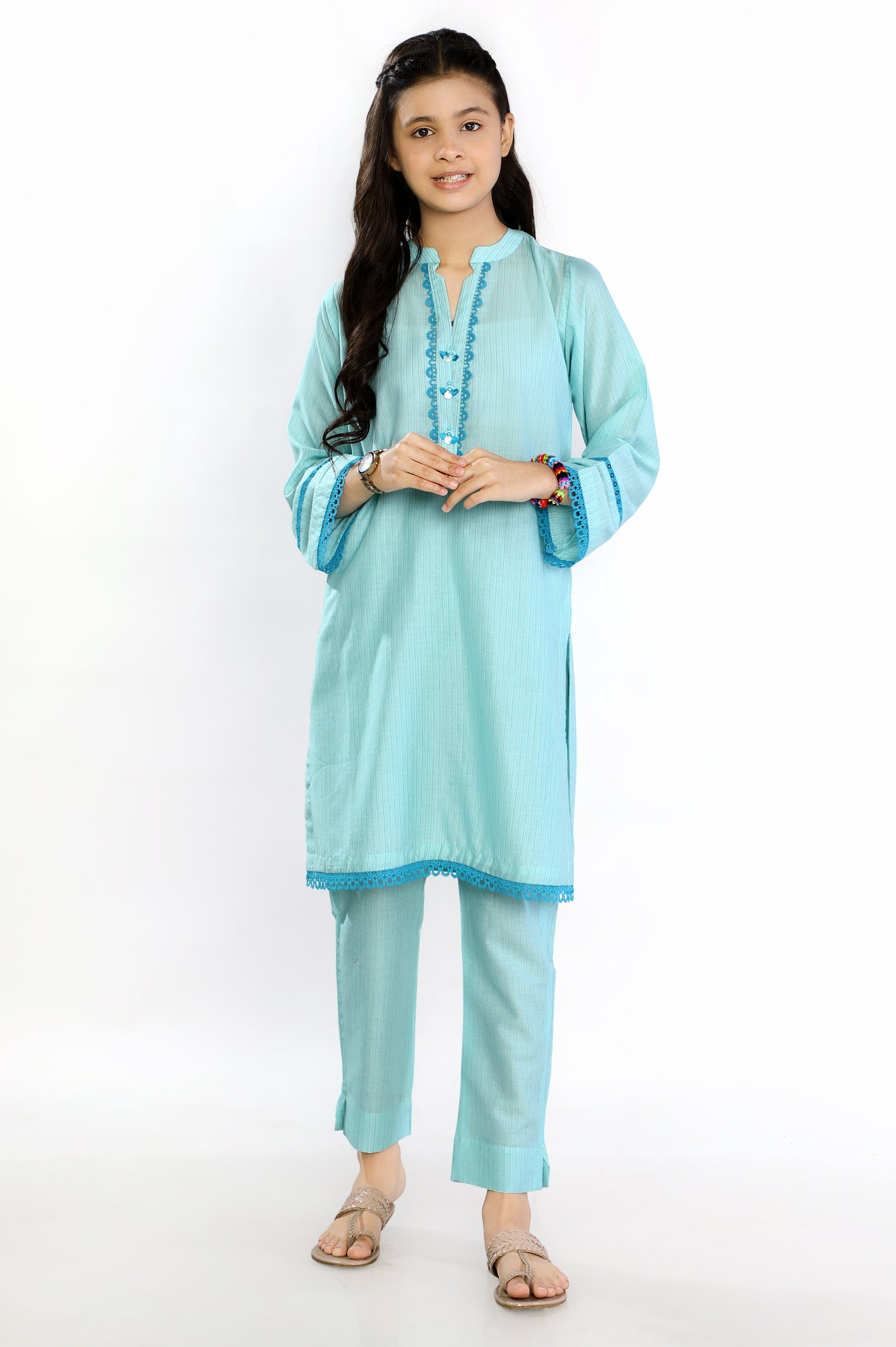 Sky Blue Teens 2PC Suit From Diners