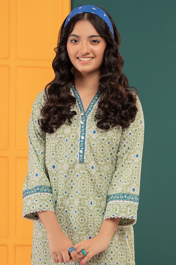 Lawn Green Teens 2PC Suit From Diners