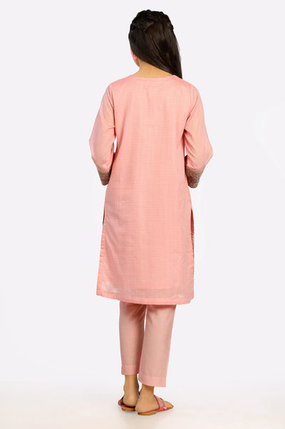 Pink Yarn Dyed Teens 2PC Suit From Diners