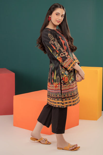 Black Printed Teens 2PC Suit From Diners