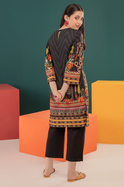 Black Printed Teens 2PC Suit From Diners