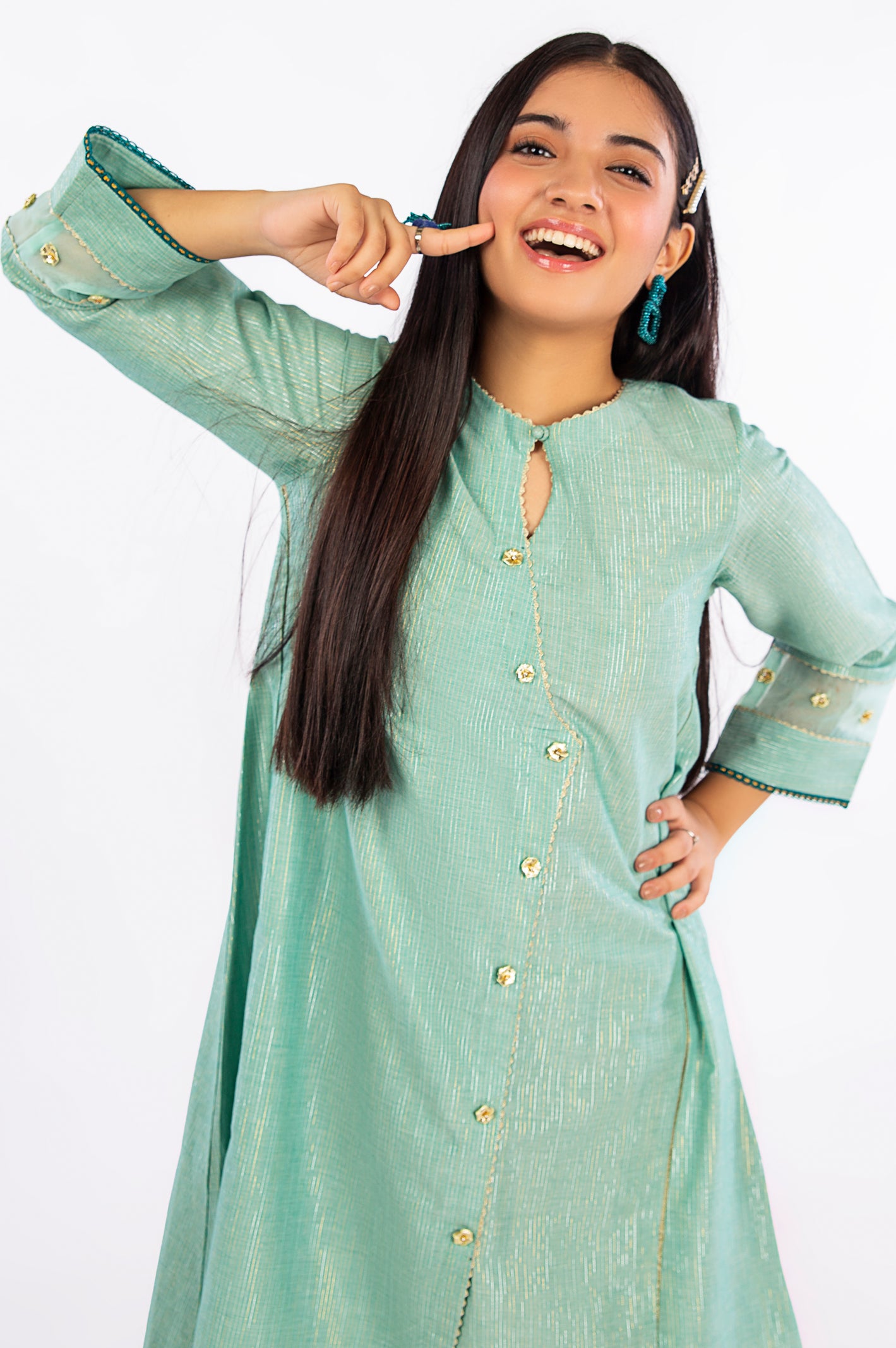 Sea Green Teens 2PC Suit From Diners