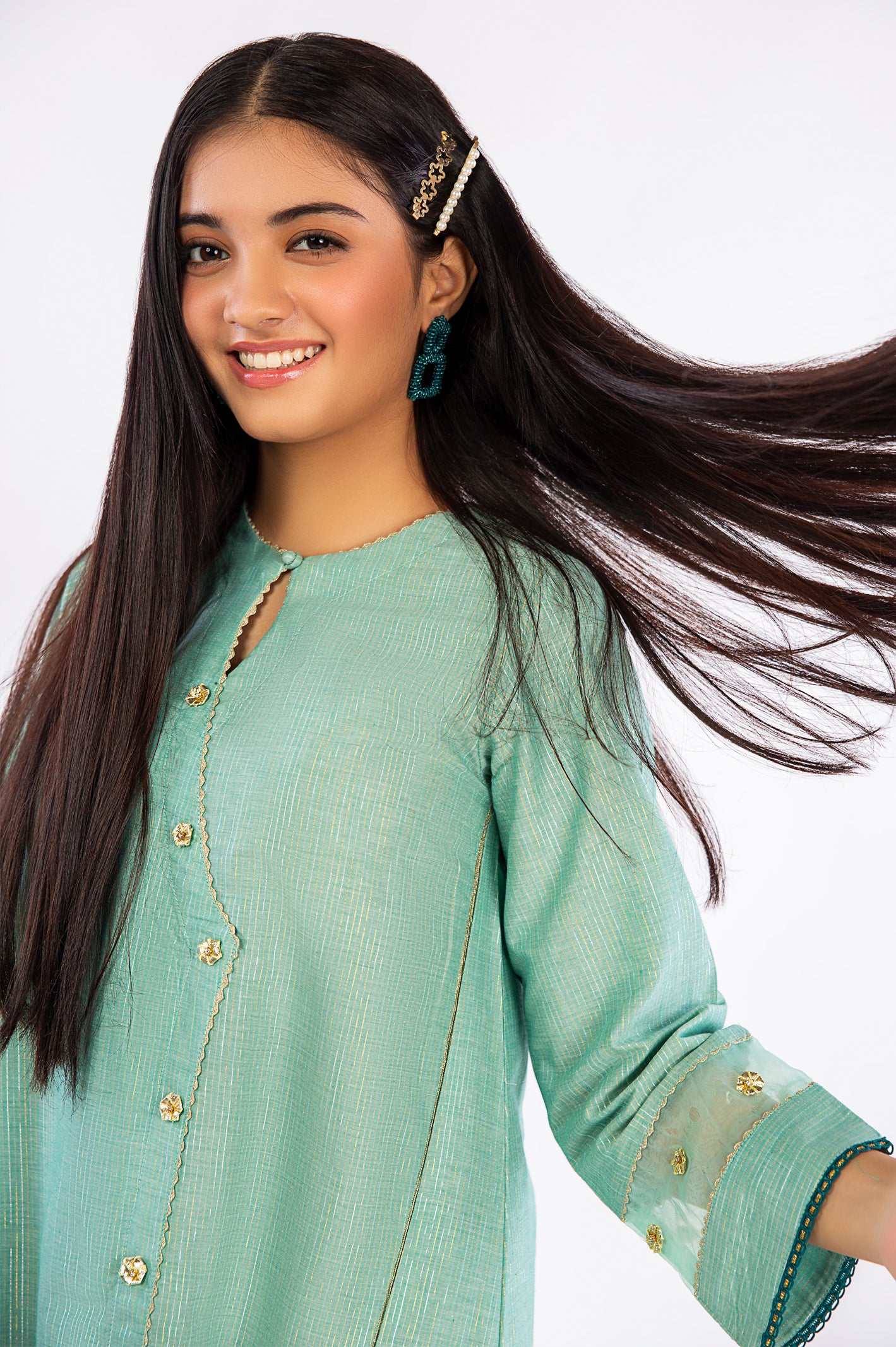 Sea Green Teens 2PC Suit From Diners