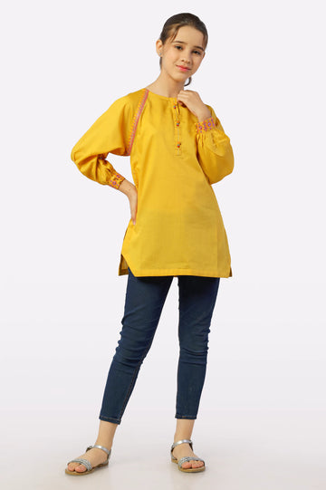 Yellow Stylised Kurti