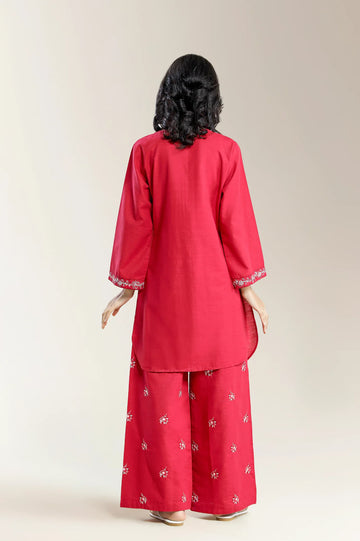 Embroidered Khaddar Red Teens 2PC